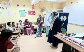 ورشة توعوية للأطفال بعنوان "نقطة مياه تساوي حياة" بمركز تنمية حلوان
