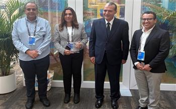 منال عوض تتسلم جائزة الإنجاز الخاص لوزارة التنمية المحلية في مجال نظم المعلومات الجغرافية