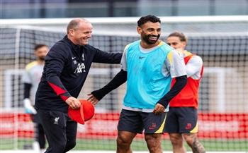 الابتسامة تعود إلى محمد صلاح في تدريبات ليفربول اليوم  (صور)