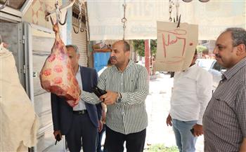 سكرتير مساعد بني سويف يتفقد انتظام سوق اليوم الواحد بحي الجزيرة 