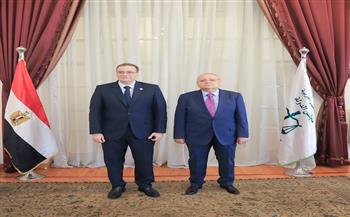 رئيس مجلس الدولة يستقبل رئيس الجهاز المركزي للتنظيم والإدارة لتقديم التهنئة لسيادته  