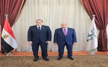 رئيس مجلس الدولة يستقبل رئيس الجهاز المركزي للتنظيم والإدارة لتقديم التهنئة لسيادته  