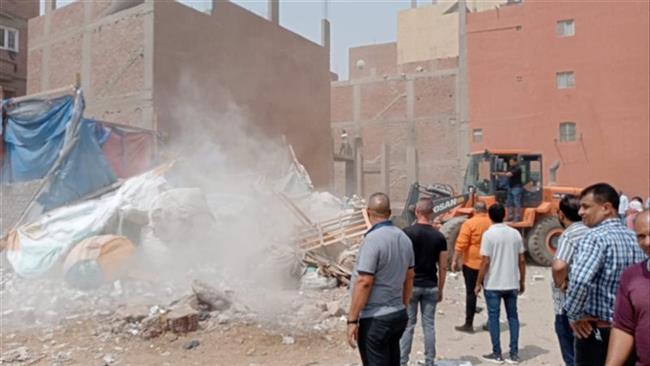 محافظة الجيزة: إزالة وإخلاء مخازن مخالفة تشكل خطرًا على سلامة المواطنين بالطالبية