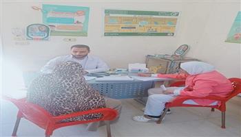 انتهاء أعمال القافلة الطبية في مختلف التخصصات بوحدة الأمل الصحية على مدار يومان برأس غارب