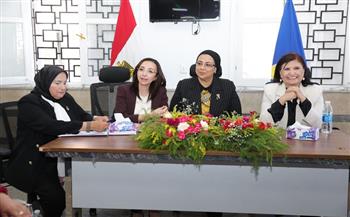 أمل عمار وجاكلين عازر تتفقدان مجمع خدمات المواطنين بزاوية صقر بالبحيرة