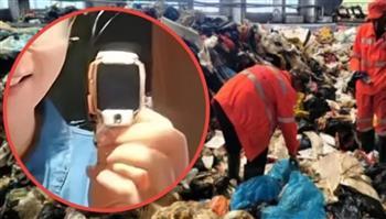 الصين.. غضب بعد  إجبار عاملين على نبش نفايات بحثًا عن ساعة ذكية
