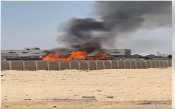 اندلاع حريق بمصنع نسكافيه وكباتشينو في المنطقة الصناعية بأكتوبر