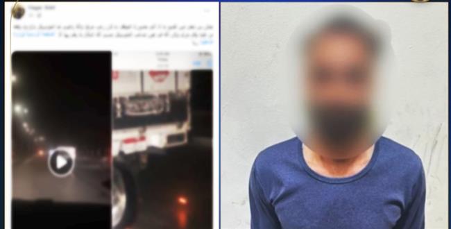 ضبط قائد سيارة "نصف نقل" صدم دراجة نارية في القاهرة