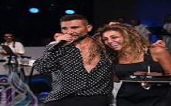 أحمد سعد يحتفل بعيد ميلاد زوجته علياء بسيوني بهذه الطريقة  