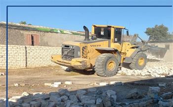إزالة حالتي تعد على أملاك الدولة وعدد من مخالفات البناء بالإسكندرية