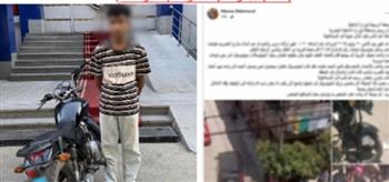 ضبط قائد دراجة نارية اصطدم بسيارة سيدة وتعدى عليها بالسب في الإسماعيلية