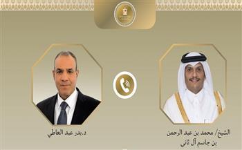 وزير الخارجية ونظيره القطري يؤكدان التزامهما الكامل بمواصلة المفاوضات لوقف إطلاق النار في غزة