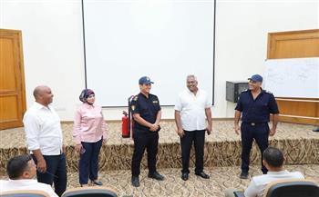 سكرتير عام البحر الأحمر يشهد فعاليات دورة تدريبية عن الحماية المدنية والسلامة والصحة المهنية 