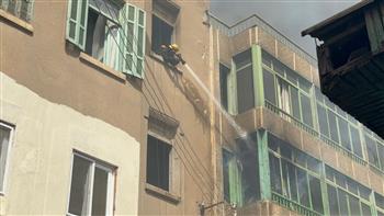 الدفع بـ 6 سيارات إطفاء للسيطرة على حريق عقار في مصر الجديدة