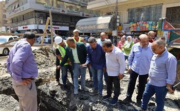 رئيس شركة مياه الغربية يتابع استكمال أعمال إحلال وتجديد خط مياه الجلاء بالمحلة الكبرى