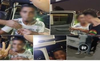 ضبط سائق ميكروباص تعدى على مواطن أعلى دائرى الجيزة