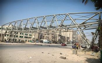 محافظ القليوبية: الانتهاء من تركيب كوبري مشاة محور العصار بشبرا الخيمة لخدمة المواطنين