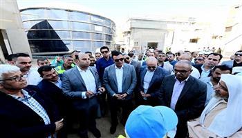 وزير الإسكان ومحافظ بني سويف يتفقدان محطة مياه الفقاعي ضمن مبادرة "حياة كريمة"  