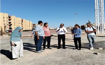 رئيس مدينة الغردقة يتفقد حديقة الفيروز وممشى النصر ضمن جولة ميدانية لمتابعة مشروعات التطوير