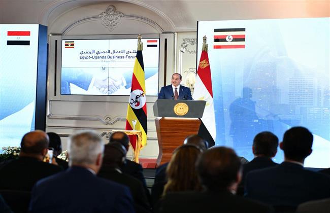 الرئيس السيسي يفتتح جلسة منتدى رجال الأعمال المصري الأوغندي| بث مباشر