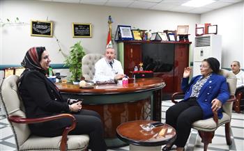 نائب وزير الصحة تلتقي مدير معهد دمنهور التعليمي لبحث حوكمة الولادات القيصرية وتعزيز تنظيم الأسرة