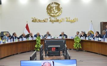 سيناريوهات أزمة غزة في حلقة نقاشية بالهيئة الوطنية للصحافة| صور