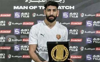عمرو قلاوة رجل مباراة زد وسيراميكا كليوباترا بالدوري الممتاز