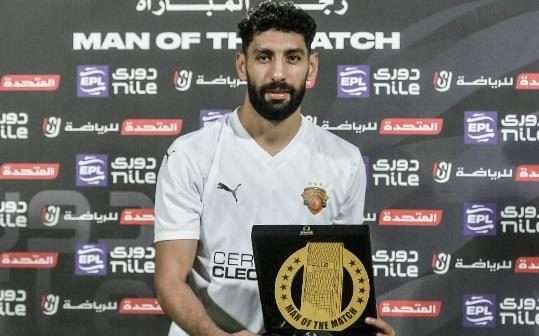 عمرو قلاوة رجل مباراة زد وسيراميكا كليوباترا بالدوري الممتاز