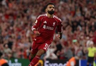 الدوري الإنجليزي يحتفي بـ محمد صلاح بعد وصوله إلى الهدف 187
