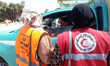 الهلال الأحمر يشارك في توعية أكثر من 14 ألف مستفيد ضمن حملة "القيادة الآمنة"