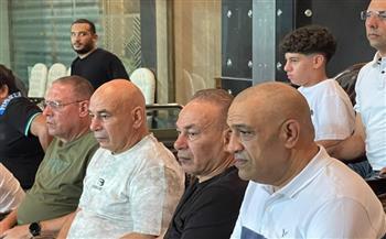 حسام حسن يحضر مباراة الزمالك والمقاولون العرب في الدوري الممتاز   