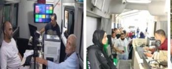 قوافل الأحوال المدنية تستخرج 8 آلاف بطاقة رقم قومي للمواطنين بالمحافظات 