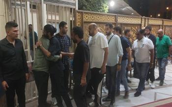 نجوم الوسط الفني يساندون صبحي خليل في عزاء والدته بمسجد الحامدية الشاذلية