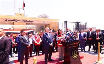 من أمام معبر رفح.. وزيرة التضامن الاجتماعي تطلق نداءً إنسانياً لإدخال كافة المساعدات المصرية لغزة