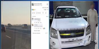 النجده تنجح في ملاحقة سائق اصطدم بعدد من السيارات في الإسكندرية