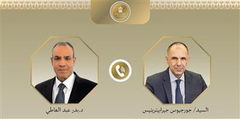وزير الخارجية يستعرض هاتفيا مع نظيره اليوناني اتصالات مصر المكثفة للتوصل لوقف النار بغزة
