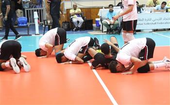 منتخب ناشئي الطائرة يهزم ليبيا ويقترب من ذهبية البطولة العربية