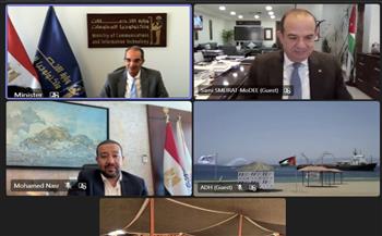 وزير الاتصالات يشهد إنزال الكابل البحرى عالى السعة "كورال بريدج" فى مدينة العقبة بالأردن