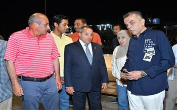 محافظ بورسعيد يتفقد المرحلة الأولى من أعمال تطوير الكورنيش السياحي من أمام نادي الصيد وحتى مجمع المطاعم