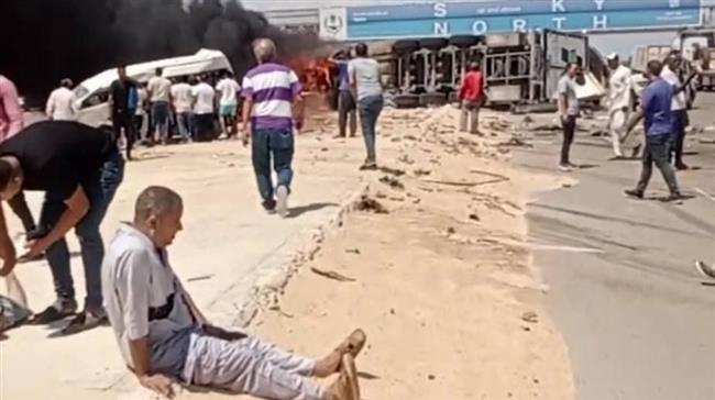 مصرع شخص وإصابة 20 في حادث تصادم على طريق مطروح الإسكندرية