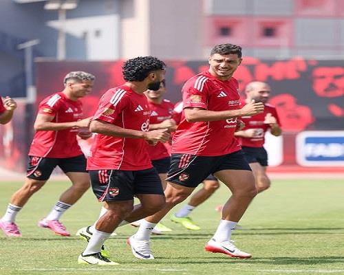 مشاهد من مران الأهلي اليوم استعدادًا لمواجهة غزل المحلة في الدوري 