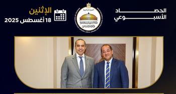 حصاد أنشطة وزير الشئون النيابية والقانونية والتواصل السياسي في أسبوع
