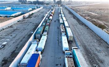 الهلال الأحمر: قافلة "زاد العزة" الـ21 تحمل 3500 طن مساعدات إغاثية عاجلة للفلسطينيين بغزة