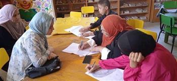 ورشة لتعليم أساسيات الرسم والخط بثقافة الفيوم