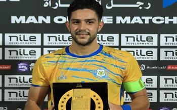 بعد تسجيل هدف الفوز.. محمد عمار رجل مباراة الإسماعيلي وطلائع الجيش 