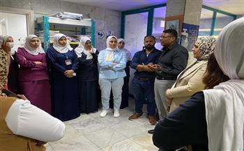 تدريب علي رأس العمل لوكيل صحة البحر الأحمر على أعمال السلامة المهنية بمستشفي الغردقة العام 