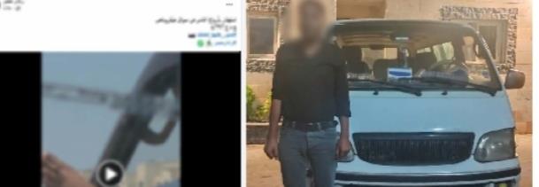 «رجله خارج السيارة».. ضبط سائق ميكروباص للسير برعونة في مطروح