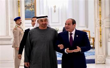 السيسى و«بن زايد»..  لقاء الأخوة فى العلمين الجديدة
