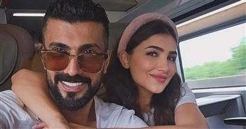بألبوم صور.. مي عمر تعايد زوجها  محمد سامي  