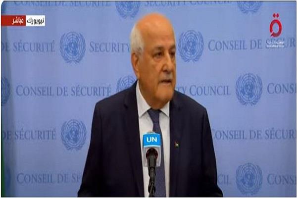  مندوب فلسطين في الأمم المتحدة: يجب تعزيز دخول المساعدات الإنسانية لغزة